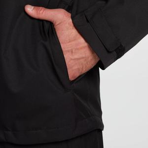 Veste coupe-vent à col montant, veste de golf imperméable à manches longues, résistante à l'eau, thermique, légère, imperméable avec manches amovibles - Product Image 4