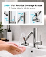 Filtre à eau pour robinet de cuisine en acier inoxydable 304 avancé, installation facile