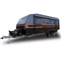 Diperkuat sasis Off Road Trailer perjalanan berkemah ponsel rumah Motorhome Camper hibrida karavan standar Australia