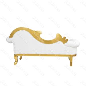 <span class=keywords><strong>Mariage</strong></span> de luxe diamants boutons canapé en cuir blanc Chaise longue pour événements - Product Image 5