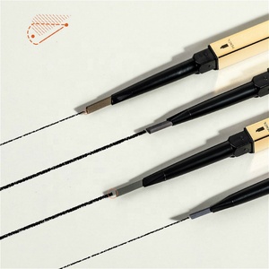 Zhenhai nhãn hiệu riêng logo của bạn kim loại đồng ống vàng hai đầu lông mày bút chì với lông mày Mascara - Product Image 4