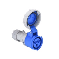 Prises électriques femelles industrielles en nylon, 3 broches, 32A, 220V, adaptateur IP67, connecteur d'alimentation industriel, vente directe usine