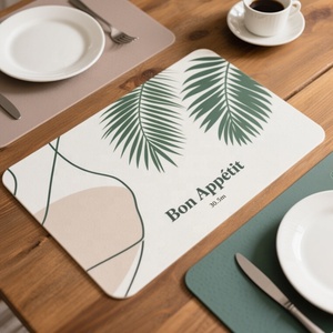 Set de table en silicone alimentaire personnalisé, imperméable, 40*30 cm, isolation thermique, antidérapant, lavable pour la cuisine et la salle à manger - Product Image 1