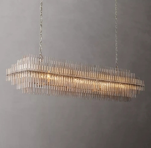 Lustre rectangulaire moderne de luxe en verre noir massif <span class=keywords><strong>Emile</strong></span> pour îlot de cuisine - Product Image 3