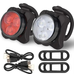 Luce LED Anteriore e Posteriore per Bicicletta, Impermeabile, Ricaricabile USB, Torcia per Fanale Posteriore, Lanterna per Ciclismo, Faro per Bicicletta - Product Image 2