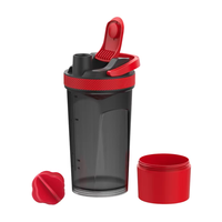 Nouvelle Offre Spéciale Fitness Homme En Plastique Sport Bouteille D'eau Gym Protéine Shaker En Plastique Bouteille D'eau