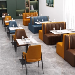 Meubles <span class=keywords><strong>de</strong></span> restaurant <span class=keywords><strong>de</strong></span> luxe MY, canapé, table et <span class=keywords><strong>chaises</strong></span>, bar mural, hôtel, restaurant, table et <span class=keywords><strong>chaises</strong></span>, usine - Product Image 3