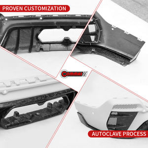 Conjunto de Parachoques Trasero de Fibra de Carbono Seca Estilo MSY con Punta de Tubo de Escape Central para Rolls-Royce Cullinan SUV 2025 - Product Image 3