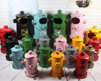 Poubelle décorative modèle hydrant d'incendie