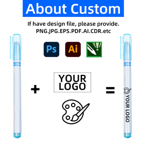 Văn phòng phẩm Con lăn Bút Đánh Dấu khác nhau đường cong hình dạng vĩnh viễn nhanh chóng làm khô Dễ Thương Mô hình màu đường cong dòng pastel Highlighter - Product Image 2