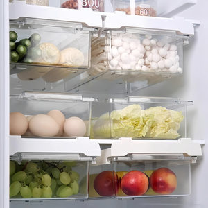 Contenitore in plastica <span class=keywords><strong>a</strong></span> cassetto per frigorifero, cestello sospeso per uova, portaoggetti da cucina ermetico per la conservazione degli alimenti, moderno e minimalista, per <span class=keywords><strong>congelatore</strong></span> - Product Image 2