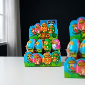 <span class=keywords><strong>Chocolate</strong></span> Dulce para Huevos con Temática de Animales de Juguete, Caja Sólida, Suministro de Dulces en Caja Sorpresa para Niños - Product Image 1