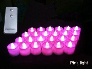 Bán buôn Pin hoạt động nến giả dẫn Flameless trà ánh sáng Nến Ly với điều khiển từ xa cho đám cưới kỳ nghỉ chiếu sáng - Product Image 2