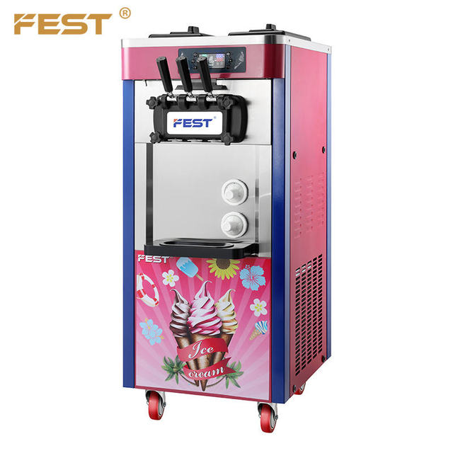 FEST  Made in China Factory Price 3 Flavor Soft Ice Cream Machine Commercial Ice Cream Maker Machines