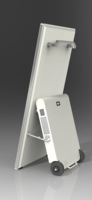 Kiosque étanche au design optimal avec système Android, écran LCD portable de 43 pouces pour affichage numérique extérieur, compatible smartphones et tactile