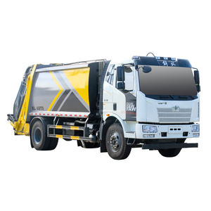 รถบรรทุกขยะอัดแบบมีล้อเลื่อน 4x2 ของจีน FAW ขนาด 9 ลูกบาศก์เมตร พร้อมเครื่องยนต์และปั๊ม จากโรงงานสุขาภิบาล - Product Image 1