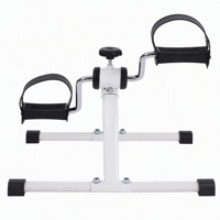 Mini vélo d'exercice sous bureau en fer, résistance réglable 80 kg, pédale antidérapante, pour rééducation à domicile et fitness senior