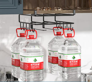 Étagère murale multifonctionnelle en acier inoxydable pour <span class=keywords><strong>planche</strong></span> à découper, couvercle de pot, rouleau de papier, crochet pour salle de bain et cuisine - Product Image 3