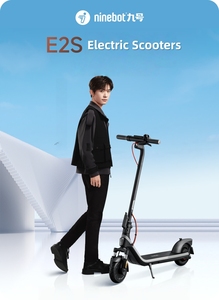 Scooter Eléctrico Plegable de 8.1 Pulgadas con Neumáticos Huecos para Desplazamientos Diarios, Carga de 90 kg, 25 km/h, 300 W, Ninebot E2 S - Product Image 3