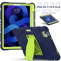 Nouveau 3 en 1 étui robuste en silicone pour tablette pour iPad étui 11 pouces 2024 housse de protection antichoc pour iPad Air 6/5/4