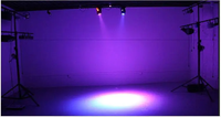 WF Mini LED 10W Double Face 4-Eyes Laser Shaking Head Stage Light DMX Sound Control Dj Light Equipment
