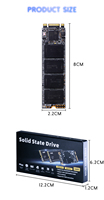 LEVOFAST Harga terbaik 128GB 256GB 512GB 1TB SATA 3 M2 M.2 2280 NGFF Interna Solid State Disk Hard drive