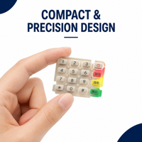 Clavier tactile en silicone pour lecteur de carte à puce, boutons de fonction ODM