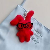 Porte-clés Lapin Kawaii en Coton Doux, Adorable Peluche Moelleuse pour Sac à Dos, 10cm, Unisexe, Idéal pour Fêtes
