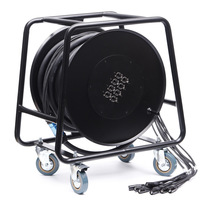 Câble réseau CAT6 0.55 cuivre SFTP câble double blindé tambour de câble de performance de scène 4 canaux