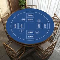 Tapis de table de mahjong en caoutchouc durable de différentes tailles, tapis de table absorbant les chocs, adapté à tous les types de jeux de mahjong, utilisation à domicile ou en fête