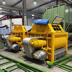 Venta de Fábrica: Mezcladora de Concreto de 1 Metro Cúbico, Ejes Dobles Horizontales, Motor Diésel, Equipo de Construcción, Bomba Central - Product Image 1