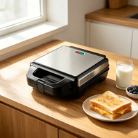 Presse à sandwich domestique 1200W avec voyants lumineux et protection contre la surchauffe