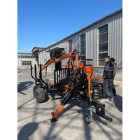 Machines forestières de haute qualité 1.5 tonnes Grappin à bois Nouvelle grue à bois Remorque à benne basculante