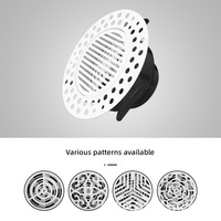 Grille de ventilation encastrée sans cadre en ABS, réglable, pour air frais, livraison rapide