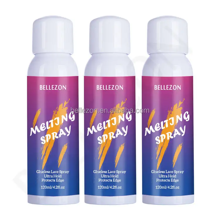 Vente en gros Spray dentelle fondante Séchage rapide Colle cheveux Fondant Spray Extension de cheveux
