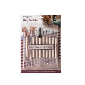 Giorgione – Offre Spéciale : Kit de 11 Outils de Modelage en Bois pour Pâte à Modeler et <span class=keywords><strong>Poterie</strong></span> - Product Image 1