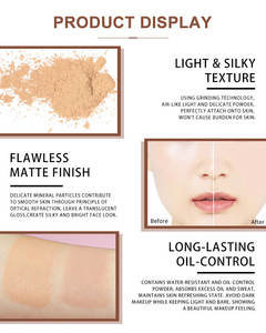 Private Label Vegan Loose Powder 14 Farben Langlebig Wasserdicht Matt Loose Makeup Face Setting Powder - Product Image 5