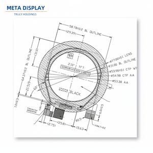 Verdaderamente pantalla LCD de 2,1 pulgadas, 320x320, pantalla circular MIPI de alto brillo - Product Image 1