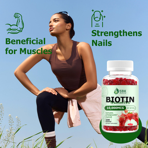 Customized Packaging Hair Growth Supplements Vegan Biotin Gummies 10000mcg Hair Skin Nails <b>Gummy</b> <b>Candy</b> Adults Beauty Products - Product Image 4