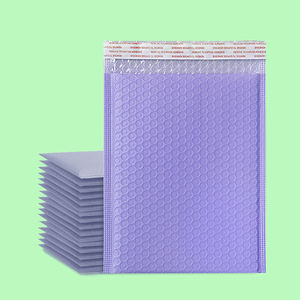 ถุงฟองอากาศแบบร่วมอัดรีดสีม่วง ย่อยสลายได้ เป็นมิตรกับสิ่งแวดล้อม ขนาด 25x30+5 ซม. หนา สำหรับเครื่องสำอาง เครื่องประดับ ซองใส่แผ่นซีดี บริการจัดส่งด่วน - Product Image 1