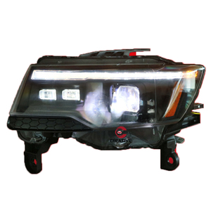 Faro Delantero Modificado para <span class=keywords><strong>Jeep</strong></span> Grand <span class=keywords><strong>Cherokee</strong></span> 2014 2015 2016 2017 2018 2019 2020 2021 <span class=keywords><strong>2022</strong></span>, Accesorios para Automóvil, Lámpara Frontal Automática - Product Image 3