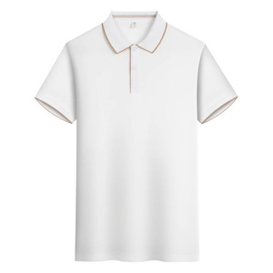 Customized Polo Shirts For Milk Tea Shops Logo Printing Summer Short Sleeve Women Workwear Solid Color Polyester Fiber - Product Image 1