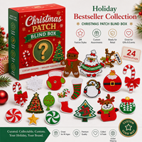 Patch brodé créatif et écologique en chenille pour arbre de Noël, jouet éducatif pour enfants, Joyeux Noël