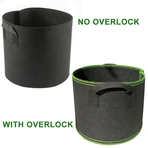 ORGANIC <span class=keywords><strong>BAZAR</strong></span> Sacs de culture durables 12x12 pour terrasses et jardins, Qualité supérieure 260 GSM, Verts, pour plantes d'intérieur et d'extérieur (Lot de 10) - Product Image 5