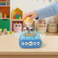 Lecteur d'histoires NFC pour enfants, machine à histoires audio sans écran avec cartes NFC, jouet éducatif pour raconter des histoires aux tout-petits et aux enfants