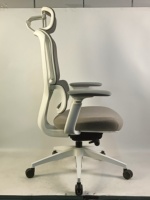 Chaise de bureau exécutive moderne ergonomique à dossier haut, appui-tête 3D réglable, accoudoirs 4D ARM-99, base en acier certifiée BIFMA