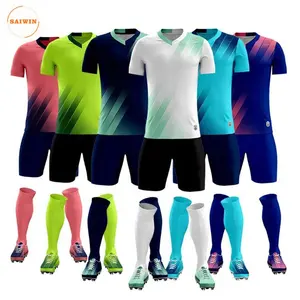 Twill Voetbaluniformen Gesublimineerde Voetbalshirts Voor Voetbalkleding Voor Mannen