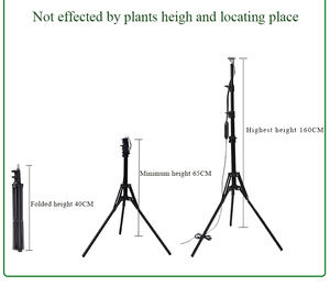 Huis Tuin Hydroponics Vetplantenkweek 80W LED Kweeklamp Met Driepootstandaard - Product Image 6