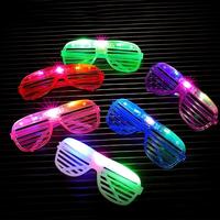Lunettes LED en plastique en gros avec flash électronique – Accessoires de décoration tendance pour fêtes de Noël et ambiance festive