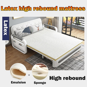 Sofá <span class=keywords><strong>Cama</strong></span> Tapizado <span class=keywords><strong>Grande</strong></span> Tipo Lounge Multiusos Tamaño King para Sala de Estar Color Negro - Product Image 6